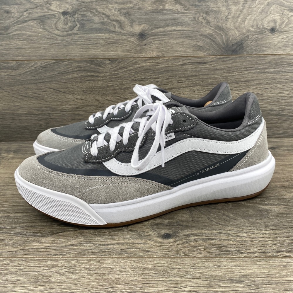Vans UltraRange EXO Sneaker Mens 11 Grey White Low Top Athletic Skate Shoes